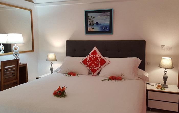 Hotel Hibiscus - bungalow supérieur vue lagon - Moorea