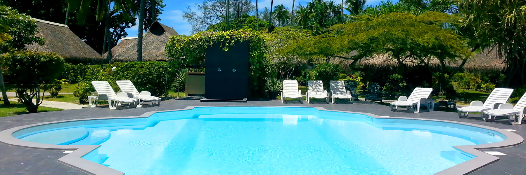Hotel Hibiscus - Piscine - Moorea Hotel Hibiscus - Piscine - Moorea