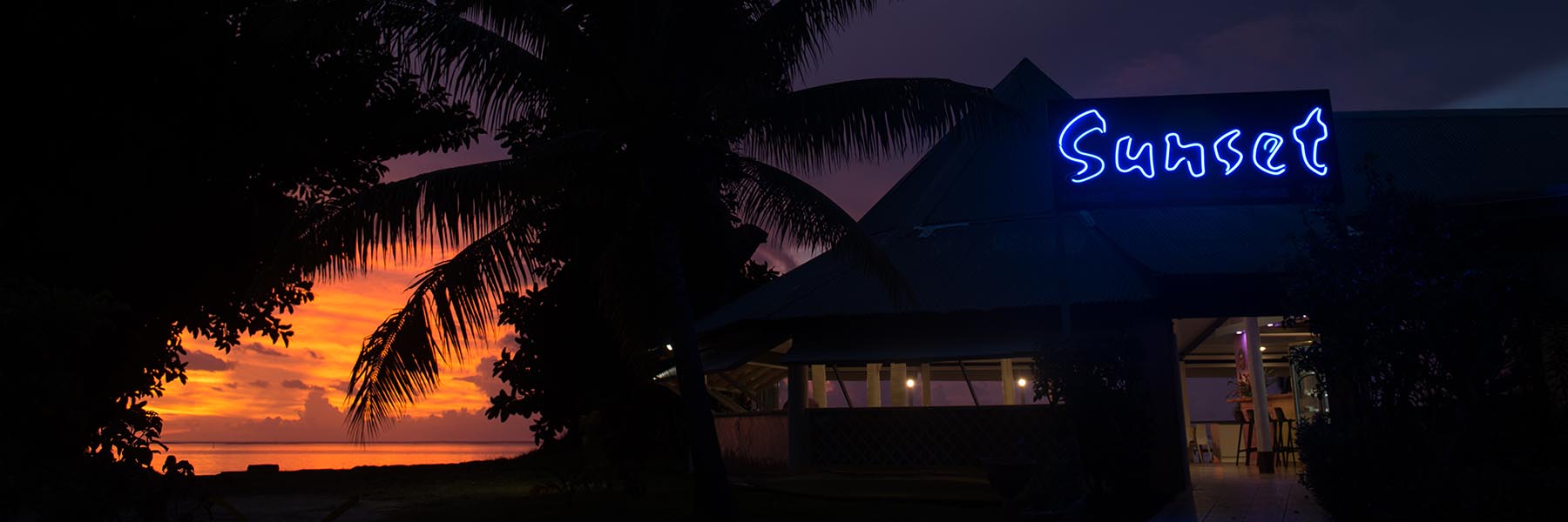 Hotel Hibiscus - Restaurant Sunset - Moorea